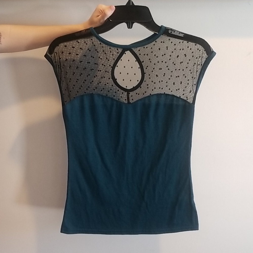 Rockabilly Teal Shirt